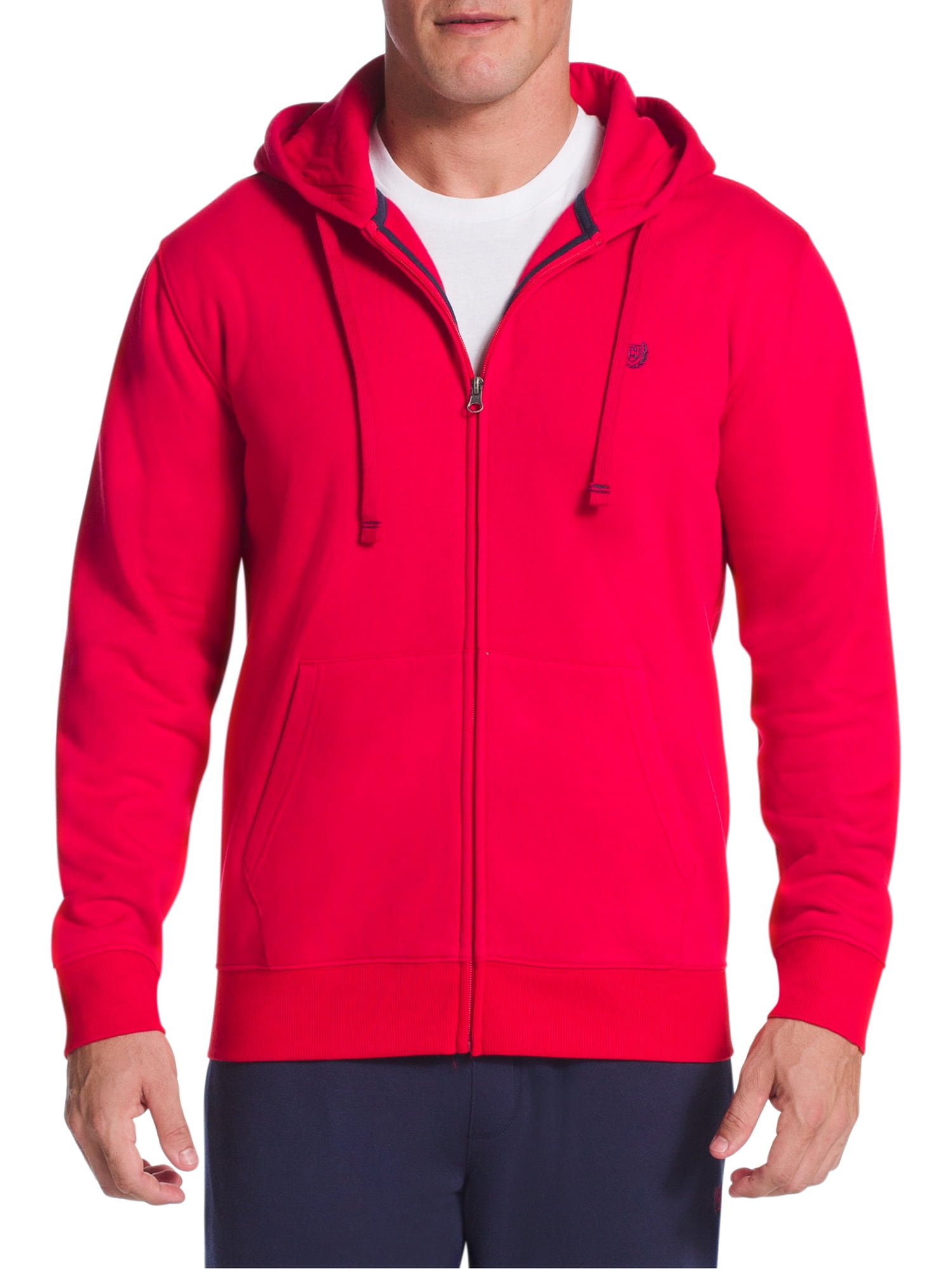 Chaps Men's Everyday Fleece Athletic Pull Over Hoodie, Size: Large, Red