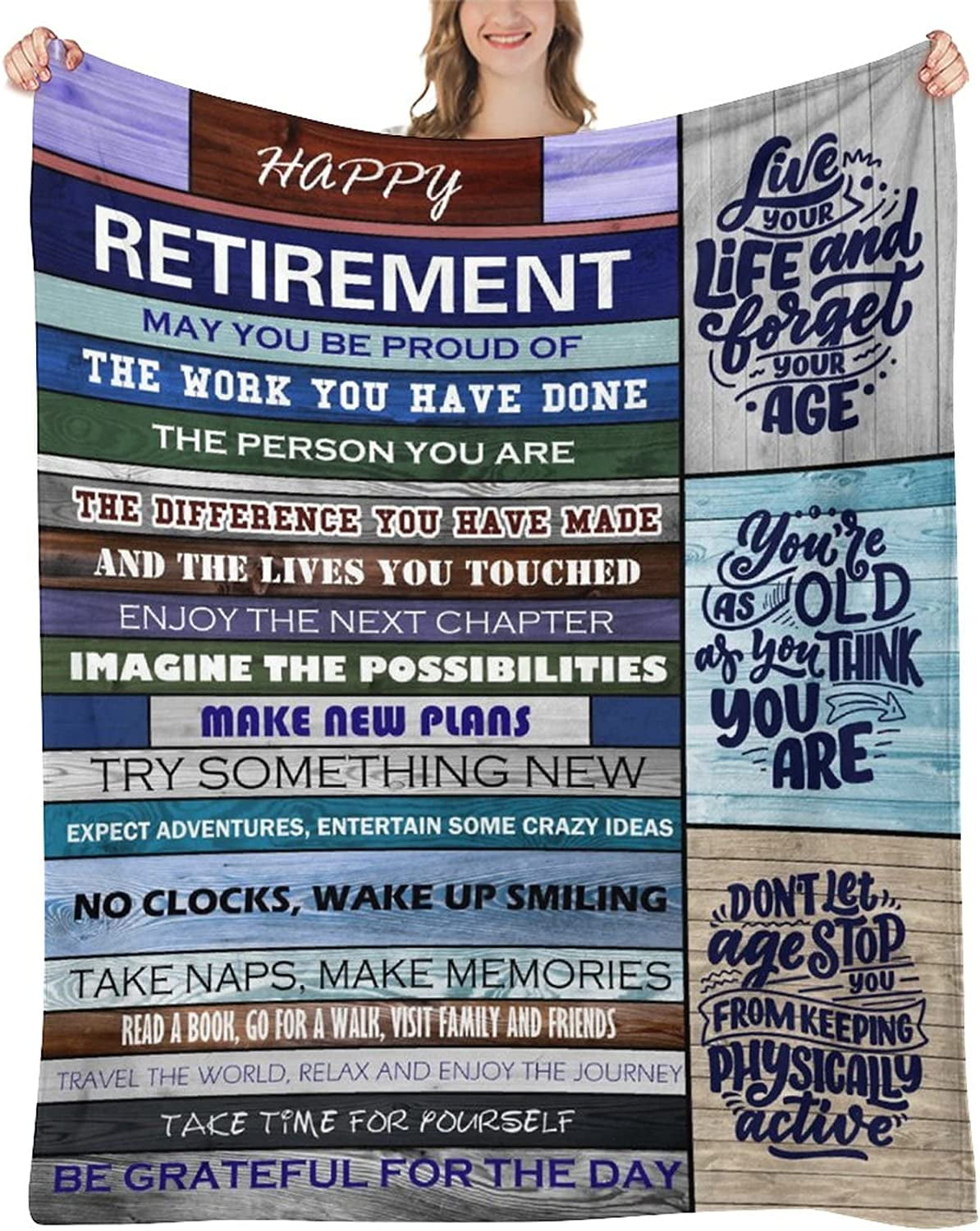 Retirement Gifts for Women 2023, Retirement Blanket, Retired Gifts for