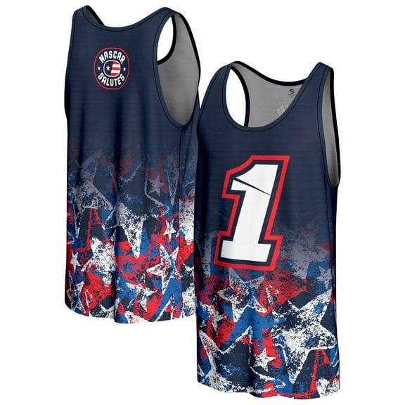 Men's-ProSphere Navy Ross Chastain 2025 NASCAR Salutes Collection Tank Top