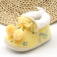 thumbnail image 5 of Lovebay Newborn Baby Girl Warm Winter Slippers Snow Boots Toddler Soft Sole Anti-Slip Infant Prewalker Nursling Crib Shoes Yellow 0-6 Months, 5 of 11