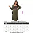 thumbnail image 5 of Women's V Neck Maternity Dress Long Sleeve Smocked Chest Midi Dress, 5 of 5