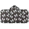 thumbnail image 2 of joogoo Bow Kids Hooded Beach Towel Baby Bath Towel 23.5"x50", 2 of 7