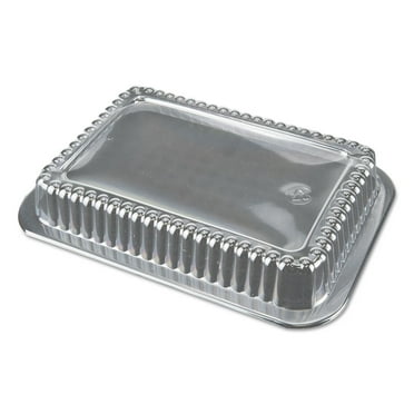 Dome Lids for 1.5 lb Oblong Containers 6.56 x 4.63 x 2, Clear, 500/Carton