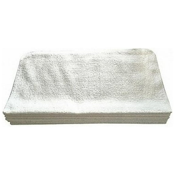 Tough Guy Microfiber Cloth Wipe 16" x 16", White, 12PK 32UV09