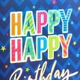 thumbnail image 4 of 13" Large Happy Birthday Gift Bag with Card and Tissue Paper (Blue Happy Happy Birthday), 4 of 4