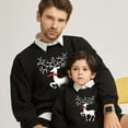 thumbnail image 2 of BULLPIANO Christmas Family Matching Hoodie Sweashirts Xmas Ugly Sweaters Jumper Mom Dad Kids Family Pullover Tops, 2 of 7