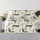thumbnail image 1 of Fotbe Vintage Moon Fox Manta de Franela con Estampado, Manta Ultrasuave para Cama, Sofá, Auto, Hipoalergénica y Antibolitas-50"x40", 1 of 6