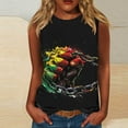 thumbnail image 2 of VerPetridure American Flag Print Tank Tops Women USA Stars Stripes Patriotic T Shirt Summer Loose Vest Tees, 2 of 4