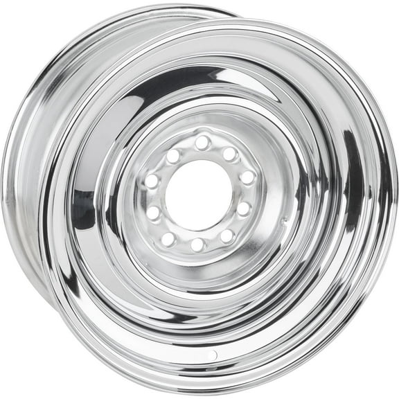 Smoothie 15x6 Chrome Steel Wheel, 5 on 4.5/4.75, 3.5 BS