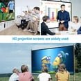 thumbnail image 3 of Mistaha 60 inch Projection Screen Portable Foldable Projection Screen 16:9 Polyester Projector Screen for Home, 3 of 8