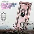thumbnail image 7 of Compatible with Motorola Moto Edge Plus 2023 Case Built-in 360 Ring Holder Kickstand, Extreme Protection Military Armor Magnetic Car Dual Layer Protective Heavy Duty Phone Cover,Rosegold, 7 of 7