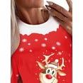 thumbnail image 4 of Gvmfive Women Christmas Dresses Xmas Printed Long Sleeve Skater Dress, 4 of 5