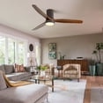 thumbnail image 7 of 52"Flush Mount Ceiling Fan with Light and Remote Modern Ceiling Fan 6-Speed Reversible DC Motor Bedroom Ceiling Fan, 7 of 7