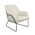thumbnail image 3 of Sillón Individual Top Living con Taburete Reposapiés Terciopelo Beige, 3 of 12