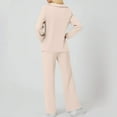 thumbnail image 4 of Women's Sweatsuits 2 Piece Outfits Lounge Sets Long Sleeve Casual Pullover and Baggy Sweatpants with Pockets, 4 of 4