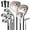 Pink, variant on Gymax Women's 9 Pieces Complete Golf Club Set w/ 460cc Alloy Driver & Head Covers Pink
