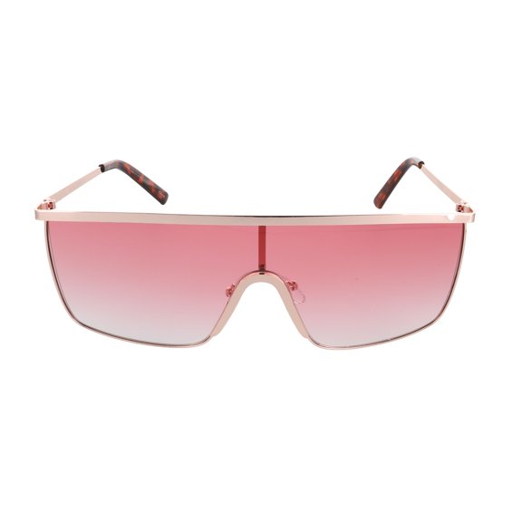 Flat Top Square Vintage Retro Shield Visor Style Aviator Sunglasses