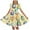 E073-Yellow, variant on hengsof Girls Breezy Spring Dress, Short Sleeve Spring Easter Round Neck Special Event Dress Sweet and Cute Dress for Kids Ages 4 to 14 Years