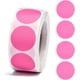 thumbnail image 1 of 3 rollos de etiquetas adhesivas de papel en blanco para regalos, ideales para fiestas, bodas y otras ocasiones especiales. Color rosa. Medidas: 25 mm. 500 unidades por rollo., 1 of 4