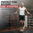 thumbnail image 4 of TaitWay 2.8lb 5lb Adult Anti-Slip Weighted Jump Rope, Heavy Skipping Rope, Black, 4 of 9