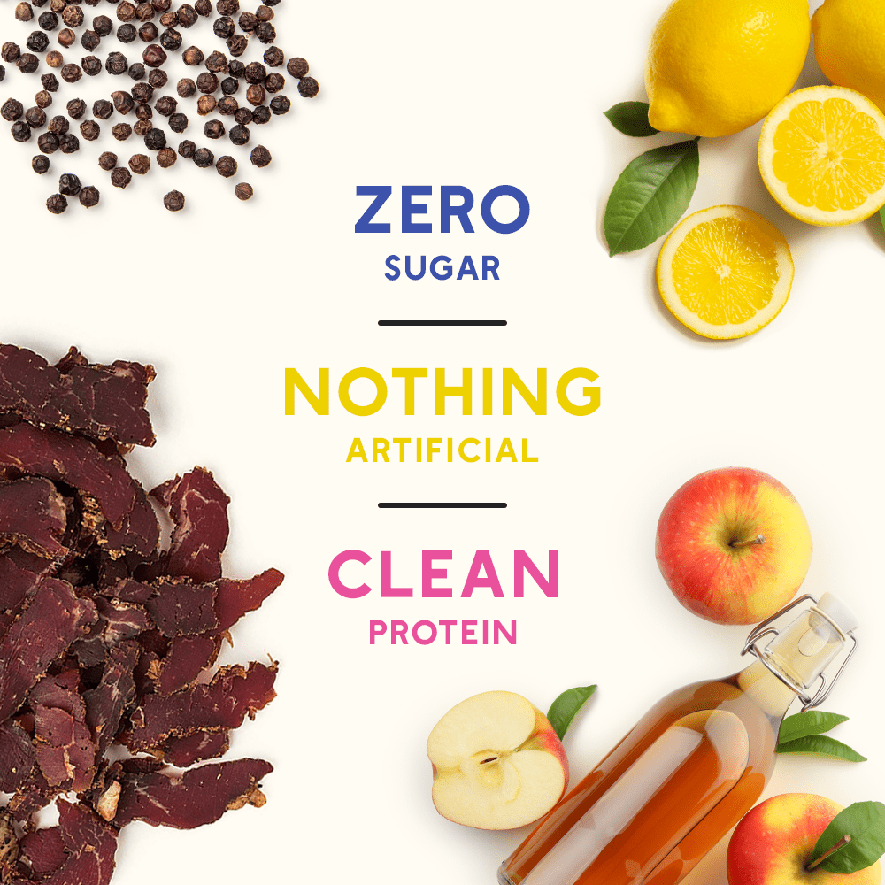 Brooklyn Biltong Beef Jerky Snack Double box - Grass Fed, Whole30, Zero Sugar, Paleo Friendly with No Artificial Ingredients, 32g of Protein per package, No Sugar Everyday Snack