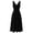 Black, variant on Tqcoqu Women's V Neck Wrap Sleeveless Midi Dress,Fitted Waist A-Line Casual Cocktail Dresses,2026 Spring Fall Trendy Clothes,Black Women's S-XXXL