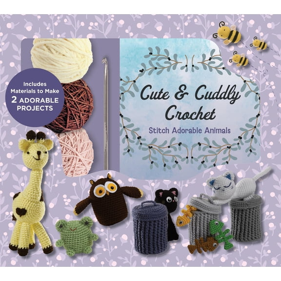Pre-Owned Cute and Cuddly Crochet Kit: Stitch Adorable Animals - Includes Materials to Make 2 Adorable Projects (Misc.) 0785844791 9780785844792