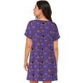 thumbnail image 2 of Bixox German Shepherd Dog Pattern Women's Nightgown, Soft & Breathable Sleepwear, Round Neck Knee-Length Pajama Dress,Loungewear for Home & Sleep, 2 of 7