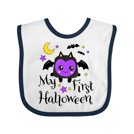 

Inktastic My First Halloween with Cute Bat Gift Baby Boy or Baby Girl Bib