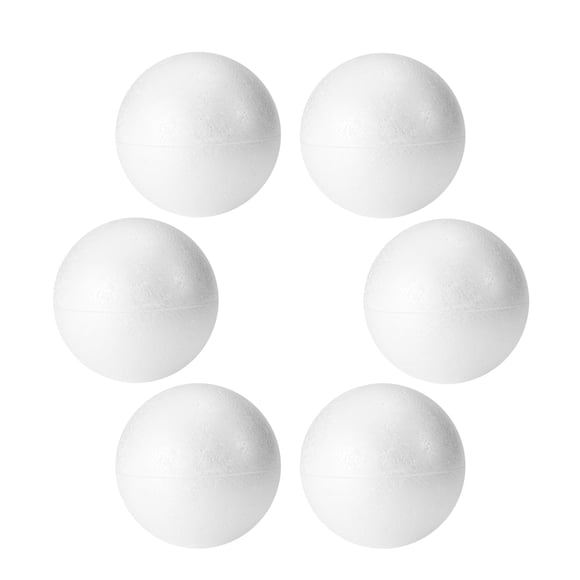 Bolas de espuma Craft FFChuanhe, 6 unidades, 10 cm, poliestireno blanco