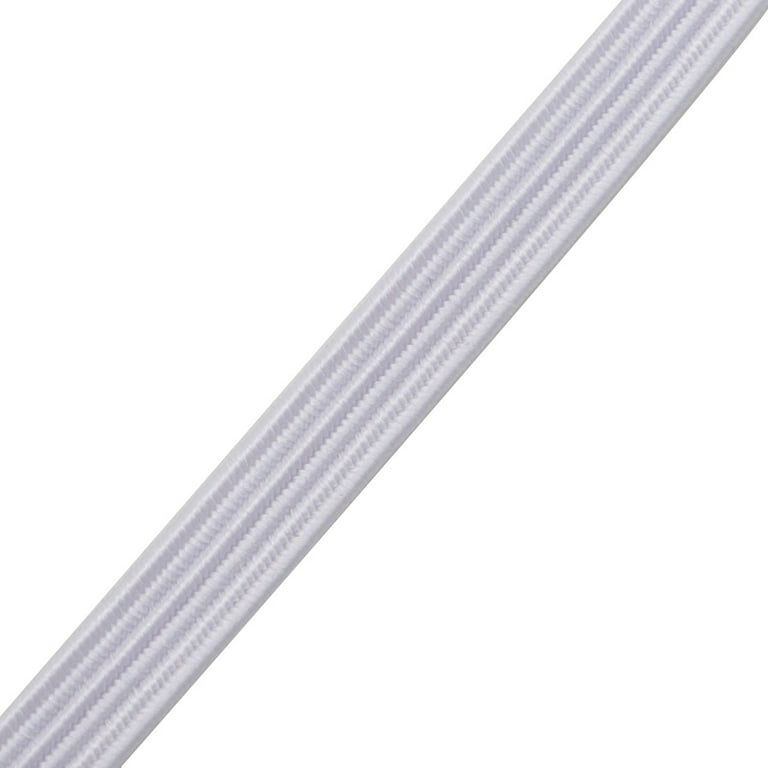 Unique Bargains Polyester Sewing Tool Stretchy Elastic Band Spool White  29.5 Yards x 0.2 Inch