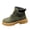 Army Green, variant on Men's Ankle Boots Plus-Size Round Toe Lace-Up Comfortable Boots