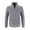 Gray, variant on IROINNID Men's Sweater Turtleneck Long Sleeve Quarter Zip Mid-Length Solid Color Warm Pullover Winter Stand Collar Half High Neck Sweater Stand Collar Large Sweater wear High Neck Sweater