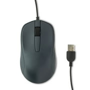 onn Wired USB Mouse, 3 Buttons, Gray