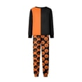 thumbnail image 4 of Halloween Pajamas, Family Pajamas Matching Sets, Halloween Matching Family Pajamas Black Orange Skeleton Print Long Sleeve 2 Piece Pj Set Spooky Sleepwear Nightwear Loungewear Gothic Family Photos, 4 of 5