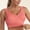 Watermelon Red, variant on High Impact Sports Bra Women'S Seamless Mid Solid Color Sports Bra With Removable Bra Pad,Gold Women'S Nylon Bra M