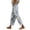 Blue 2, variant on kaondbfi Women's Linen Printed Casual Pants Summer Lightweight Elastic Waist Beach Vacation Trousers with Pockets