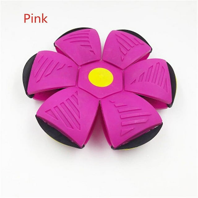 Juguete de pelota de disco para niños, juego de playa para jardín al aire libre, pelotas deportivas para niños (rosa)