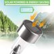 thumbnail image 2 of Luces solares al aire libre, paquete de 12 luces solares de jardín de acero inoxidable, luces LED impermeables con energía solar para caminos, iluminación de paisaje al aire libre para césped Adepaton CJWUS-4404, 2 of 6