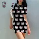 thumbnail image 2 of Vestido ajustado de oficina para mujer, vestido ajustado con estampado de Hello Kitty, vestido ajustado de manga corta, verano 2024, 2 of 2