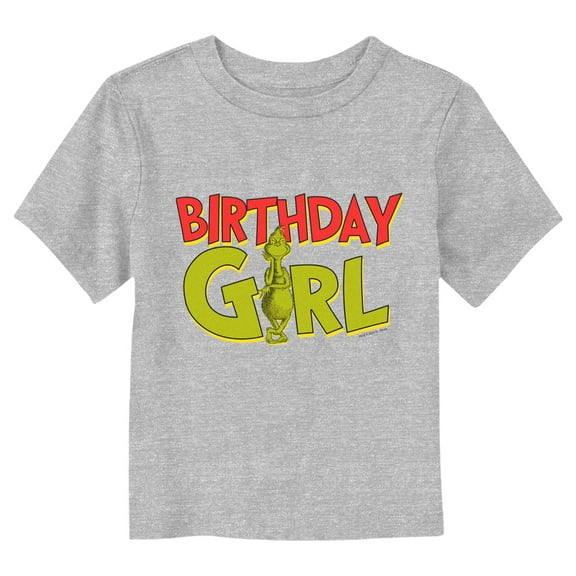 Toddler's Dr. Seuss Birthday Girl Grinch  Graphic T-Shirt