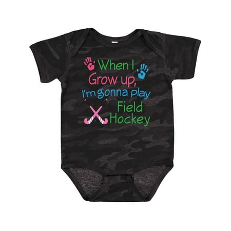 

Inktastic Future Field Hockey Player Gift Baby Boy or Baby Girl Bodysuit