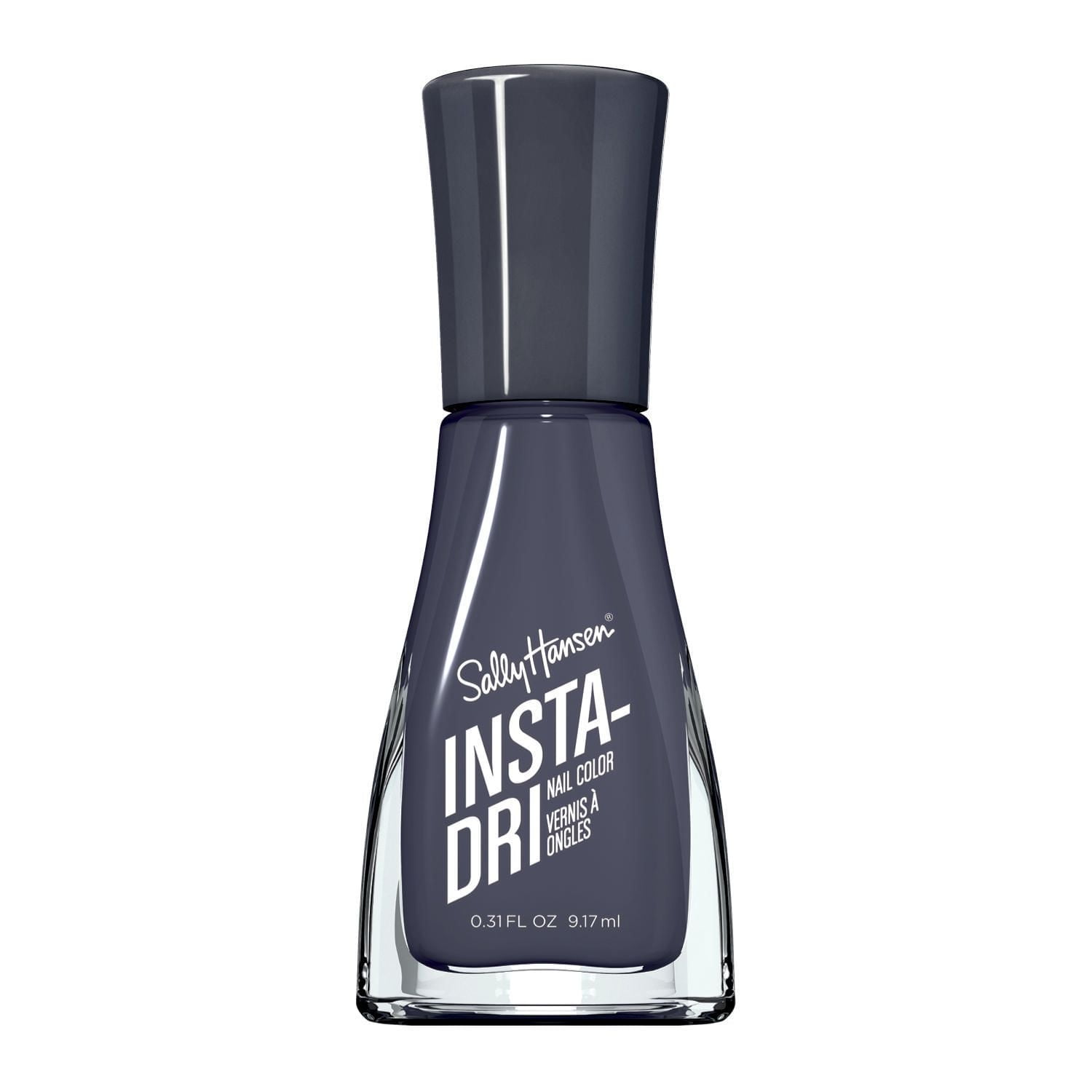 Vernis à ongles Sally Hansen Insta-Dri, formule 3-en-1 avec base et vernis de finition intégrés pour une tenue brillante et prolongée en une seule étape. Sèche en 60 secondes