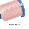 thumbnail image 5 of Uxcell 1968 Yards 150D/0.25mm Extra Strong Bonded Polyester Threads (Pale Pink, 2 Pack), 5 of 7