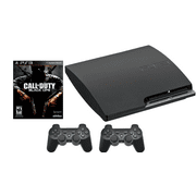 Pre-Owned Sony PlayStation 3 PS3 Slim Console - 2 Controllers - Black Ops Bundle