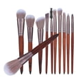 thumbnail image 3 of Brochas de maquillaje Jadeshay 11 piezas Fibra artificial Madera, 3 of 14