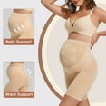 thumbnail image 3 of INNERSY Women's Maternity Shapewear for Dress High Waisted Pregnancy Shorts Anti Chafing(XL,Nude), 3 of 9