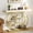 White & Gold, variant on Walsunny Industrial 4-Tier Console Table, Entryway End Table with Circular Metal Frame, Narrow Side Table with Storage Shelves for Living Room, Gray