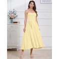 thumbnail image 4 of Vestido AGYMNX para mujer, corsé, muslo, tirantes finos, amarillo, L, 4 of 6