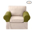 thumbnail image 1 of Protector de muebles de poliéster spandex para reposabrazos, funda elástica verde para sofá o sillón, 1 of 7